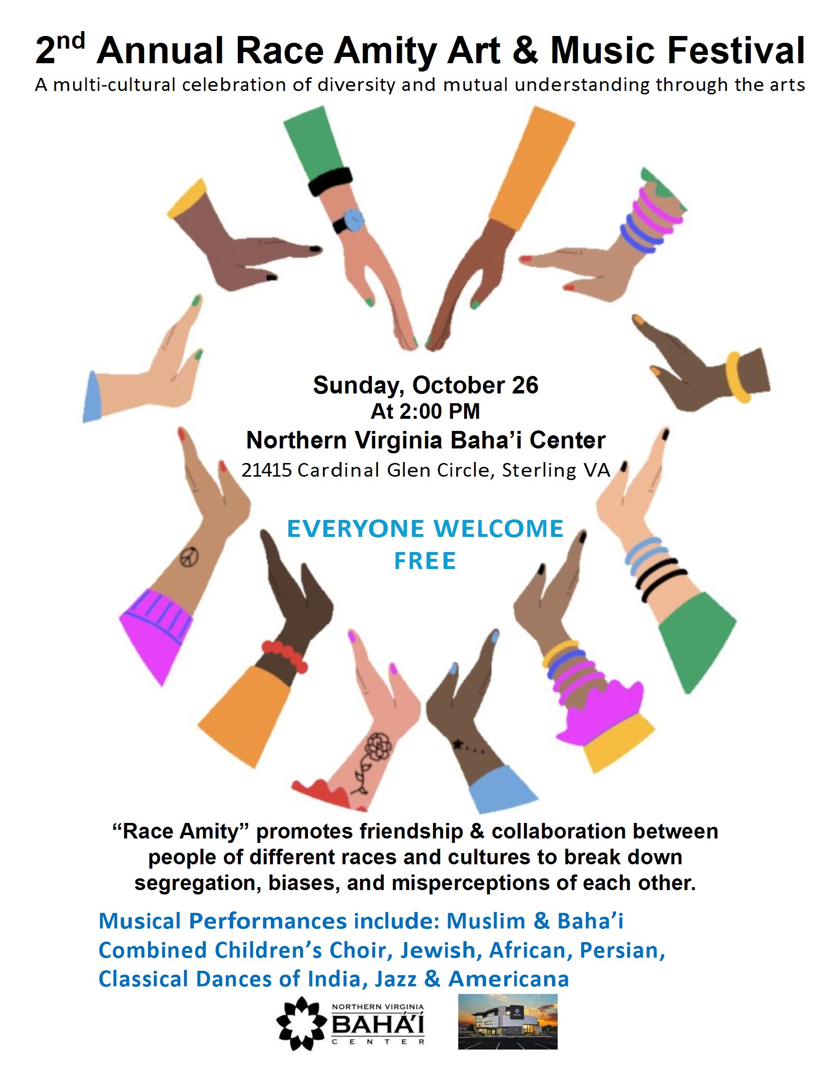 Race Amity Music Festival Flyer October 26 2025